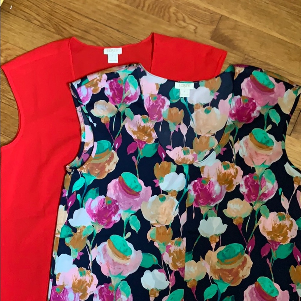 J-crew cap sleeve tanks